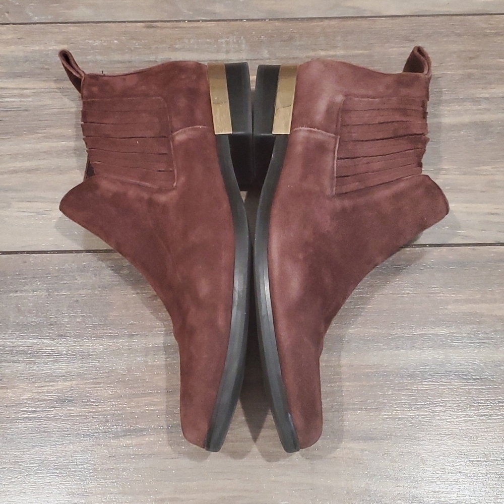 Zara women Suede ankle boots sz US8 - Picture 8 of 12